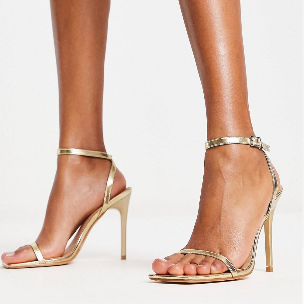 Truffle collection barely there square toe sandals